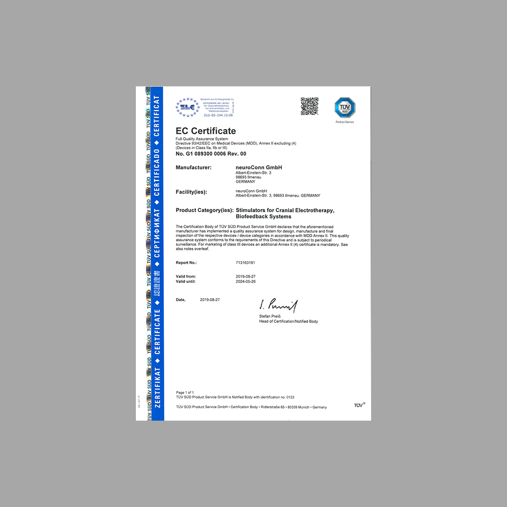 EC Certificate quality assurance system