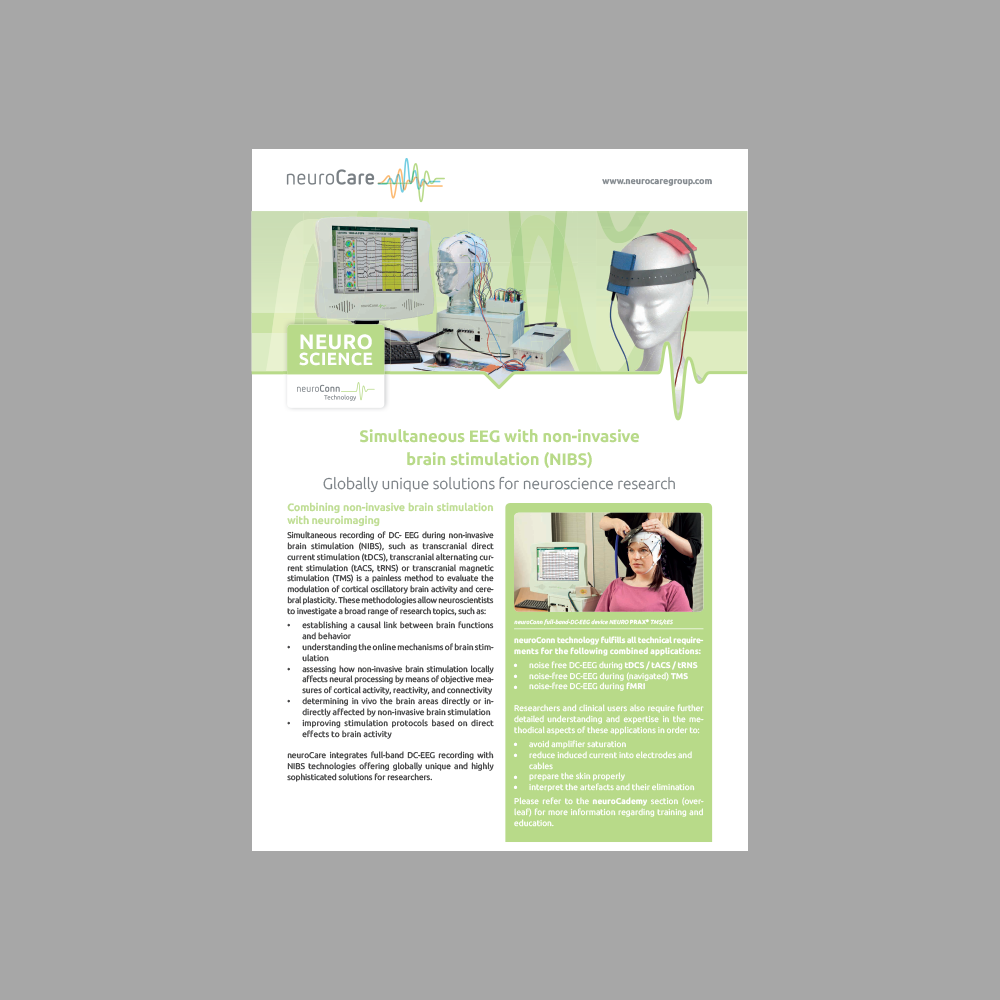 neuroConn product portfolio for NIBS
